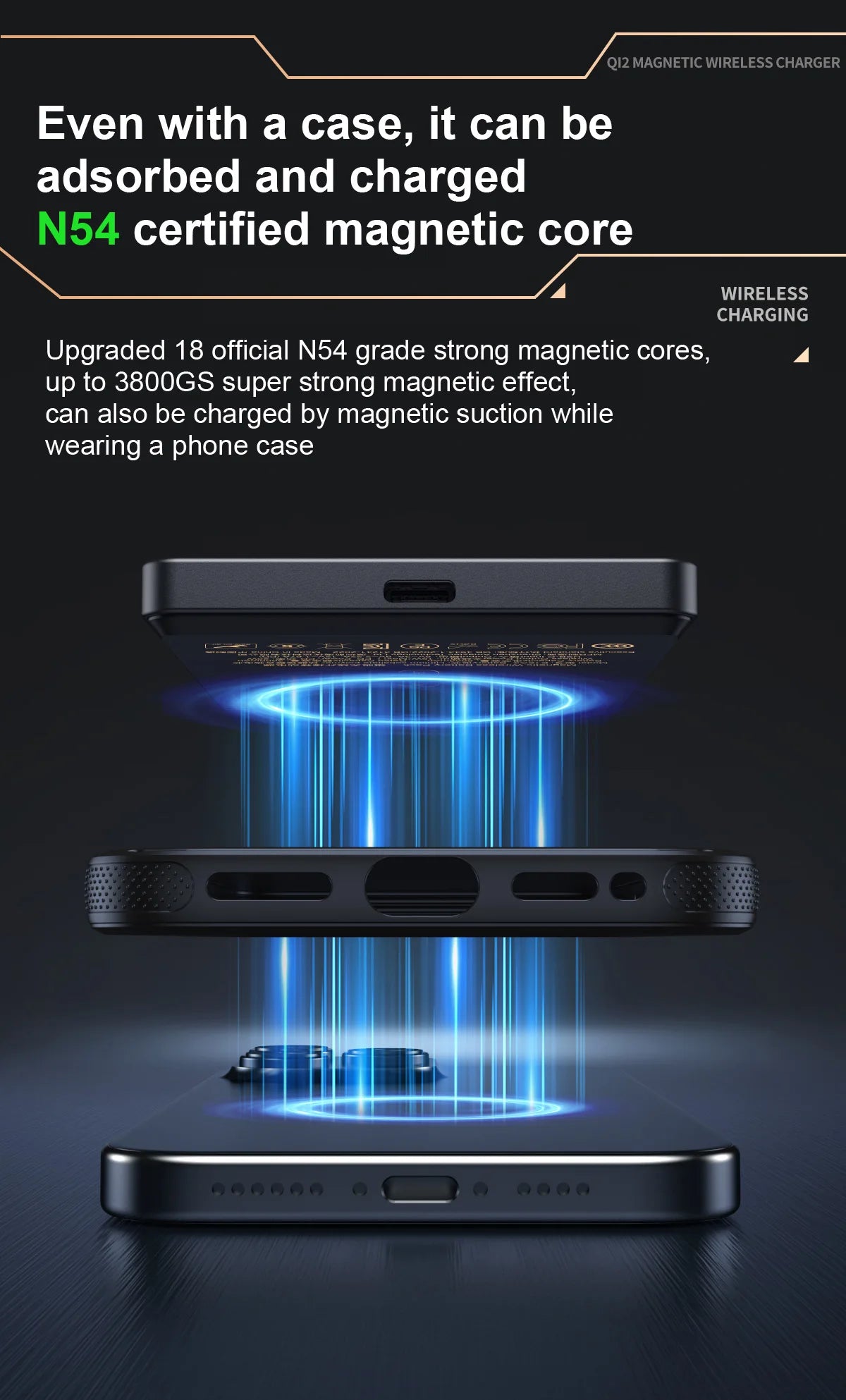 Magnetic 3-in-1 Wireless Power Bank | Fast Charging & LCD Display | For iPhone & Apple Watch & AirPods